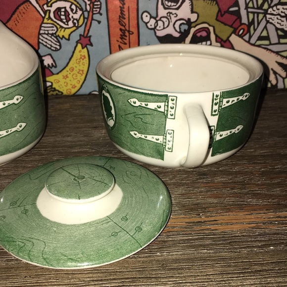 Colonial homestead 1950s cream and sugar bowl - Picture 7 of 14